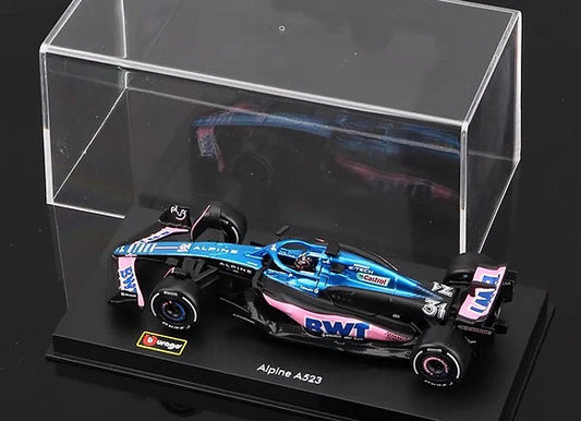 Esteban Ocon Alpine A523 with Acrylic Box 1:43