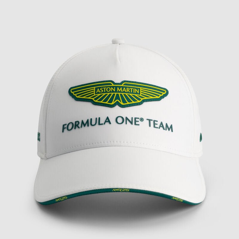 Aston Martin F1 Team 2025 Team Cap White front