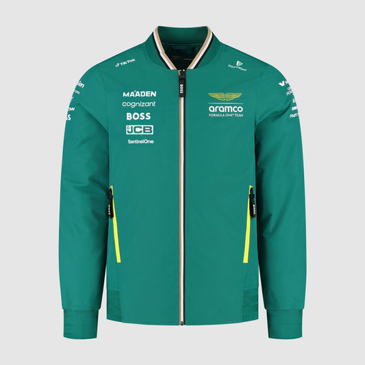 Aston Martin F1 2025 Team Bomber Jacket front