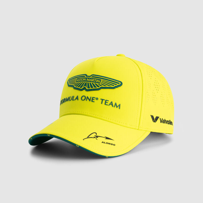 Fernando Alonso Aston Martin 2025 Driver Cap Lime side