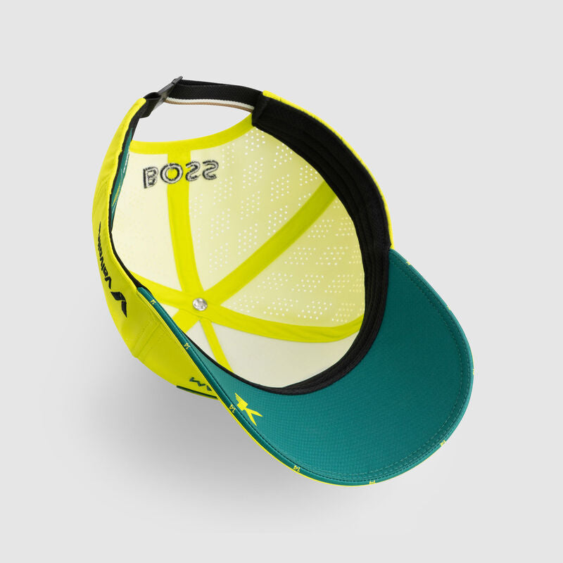 Fernando Alonso Aston Martin 2025 Driver Cap Lime inside
