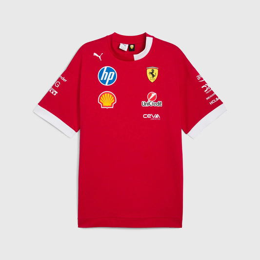 Scuderia Ferrari F1 2025 Driver's Oversized T-shirt front
