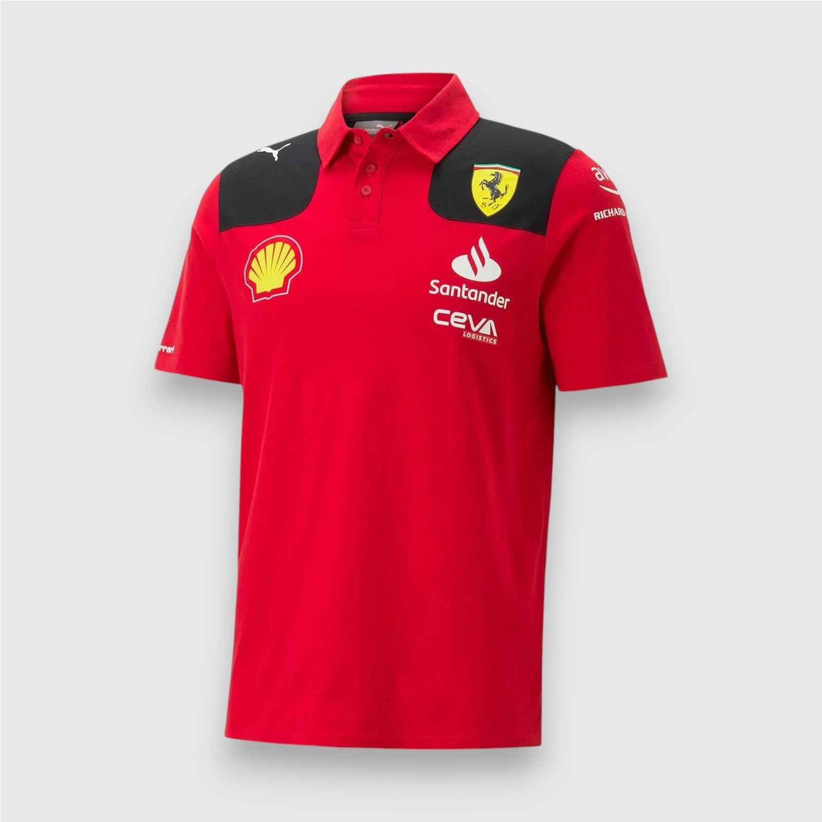 Scuderia Ferrari Team Polo Shirt 2023 front