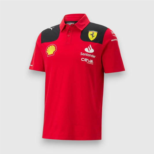Scuderia Ferrari Team Polo Shirt 2023 front