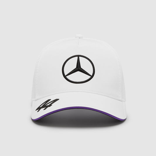 Lewis Hamilton 2024 Driver Trucker Cap White