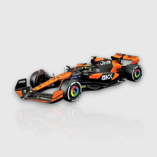 Lando Norris Mclaren MCL 38 Miami GP Livery with Acrylic Box 1:43