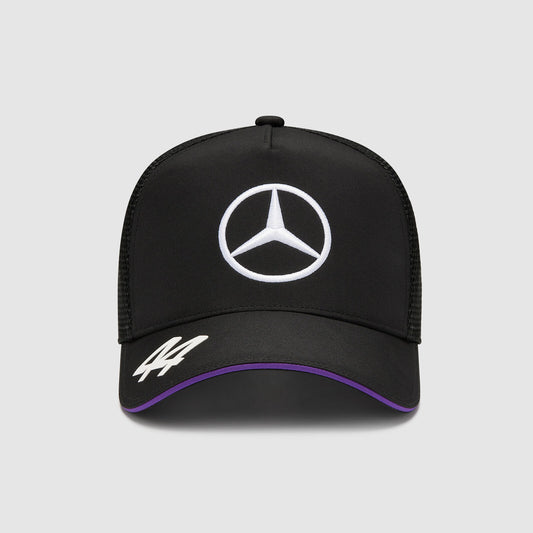 Lewis Hamilton 2024 Driver Trucker Cap Black