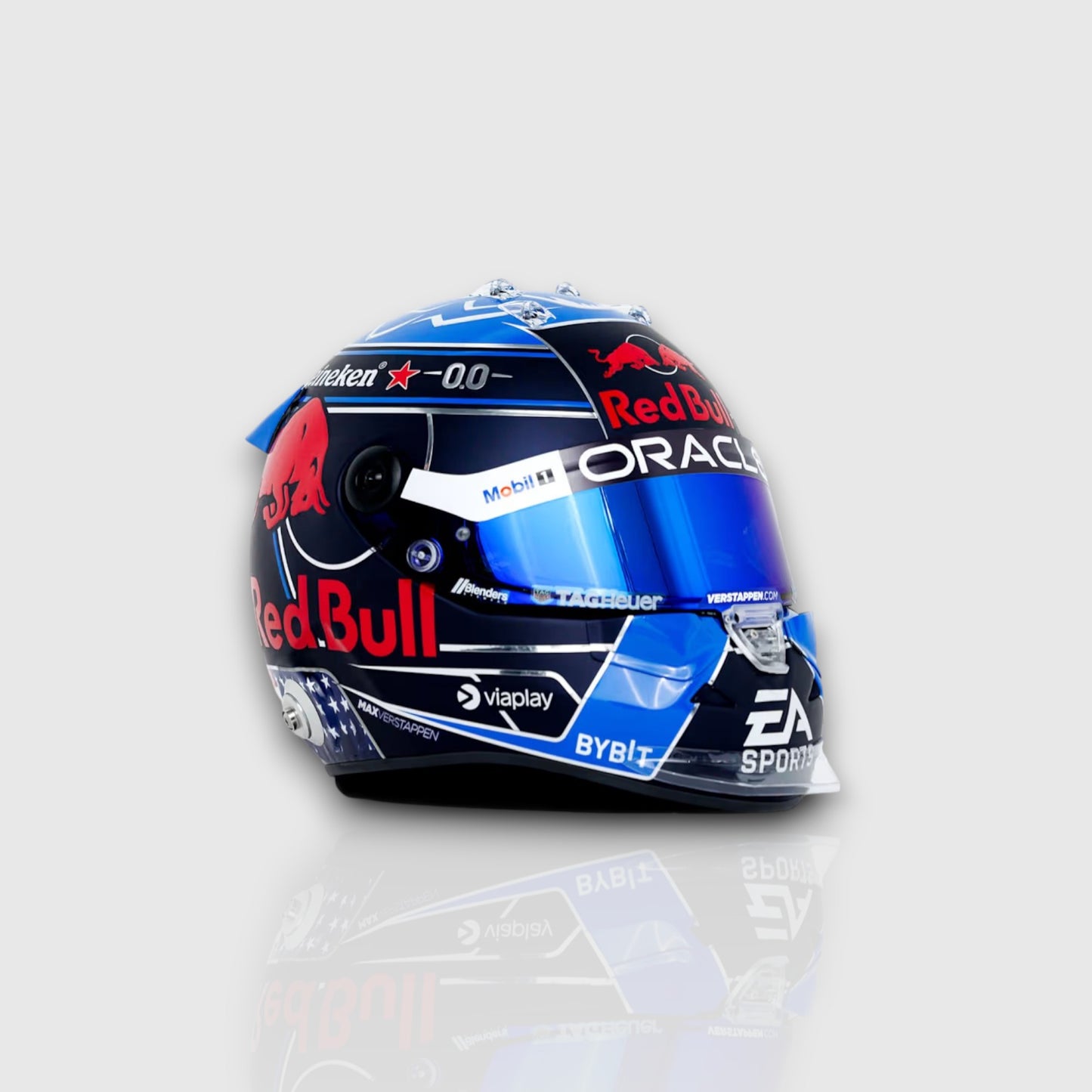 Max Verstappen 2024 USA Mini Helmet 1:4