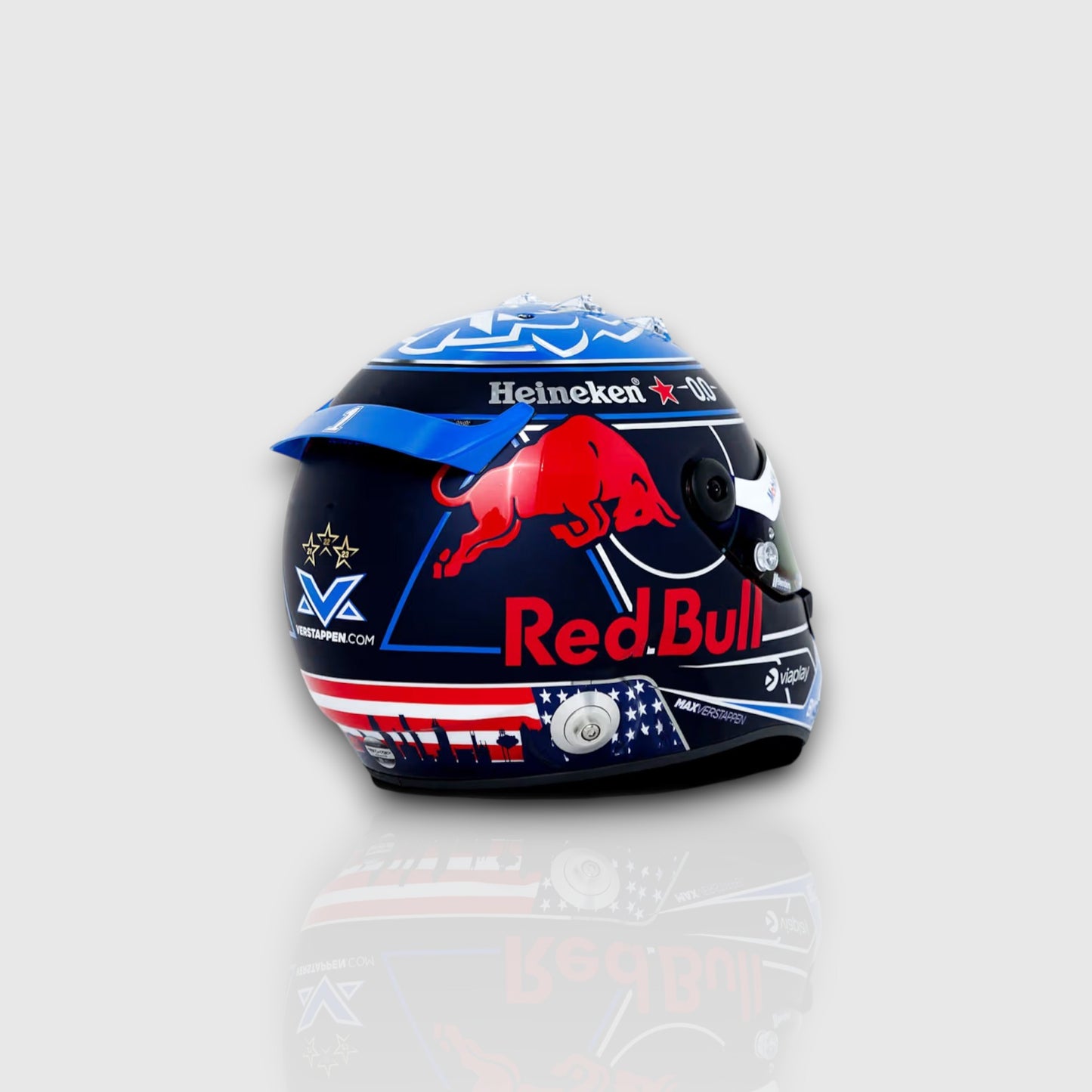 Max Verstappen 2024 USA Mini Helmet 1:4