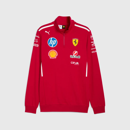 Scuderia Ferrari F1 2025 Team 1/2 Zip Sweatshirt