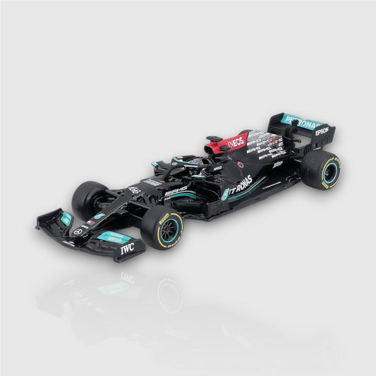 Lewis Hamilton Mercedes AMG F1 W12 with Acrylic Box 1:43