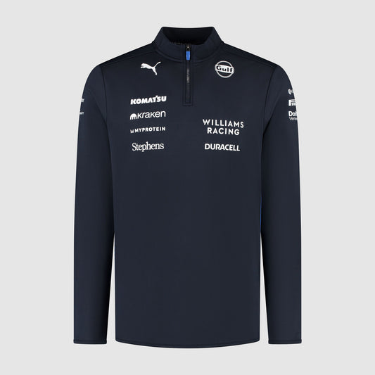 Williams Racing 2025 Team 1/4 Zip Sweater
