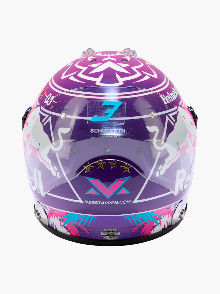 Max Verstappen 2026 Miami GP Special Mini Helmet 1:2