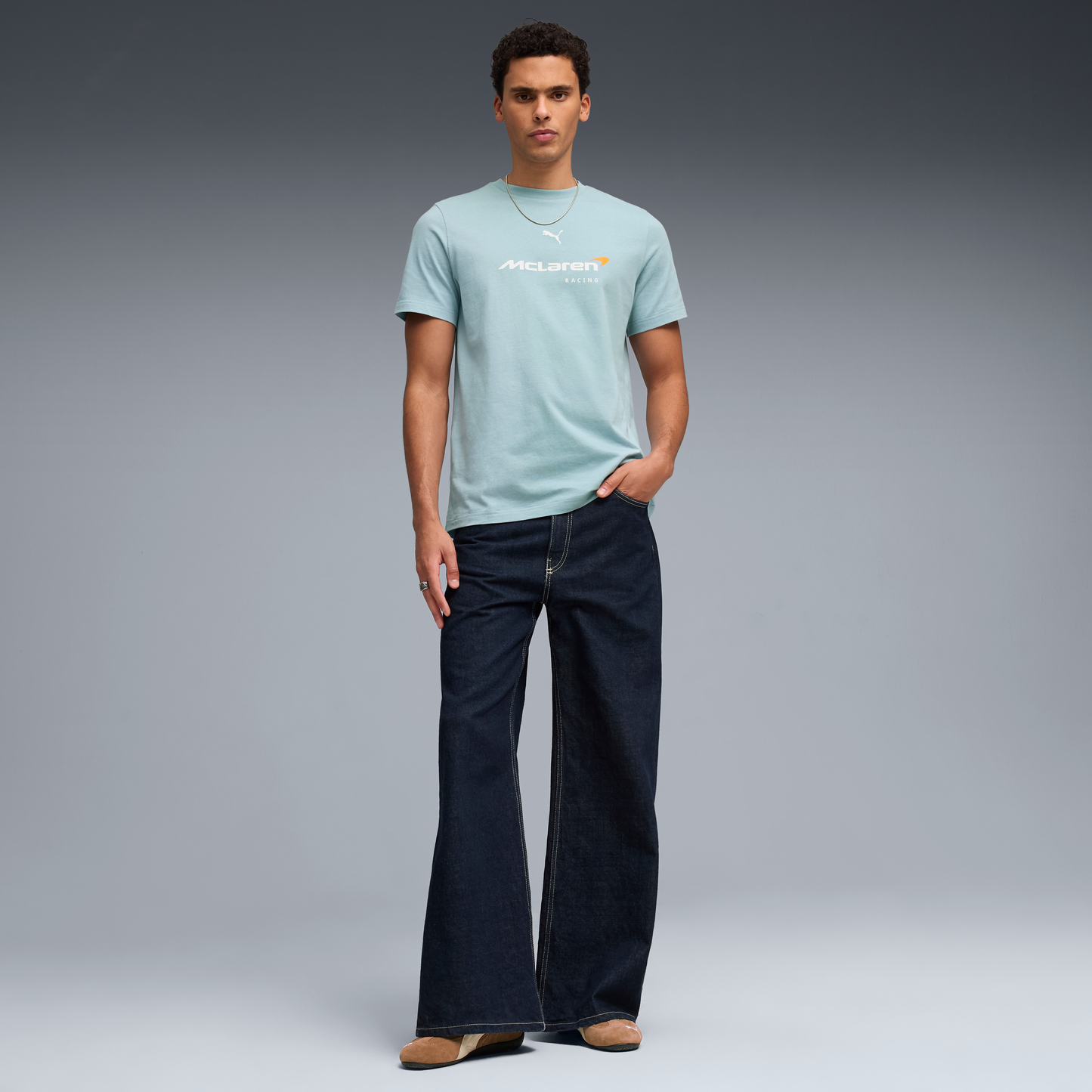 Mclaren Racing Large Logo T-Shirt Seafoam