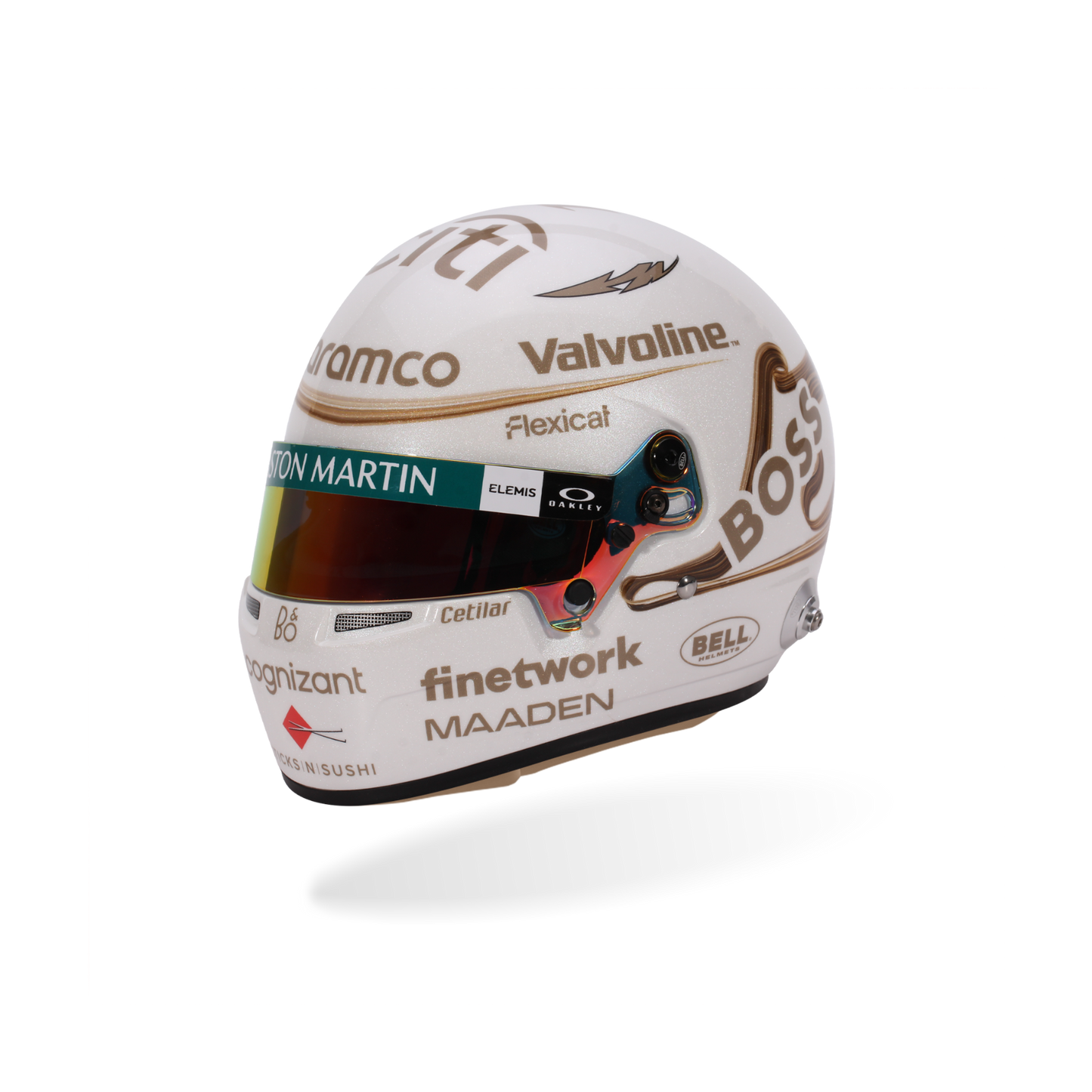 Fernando Alonso Aston Martin 2025 China GP Helmet 1:5