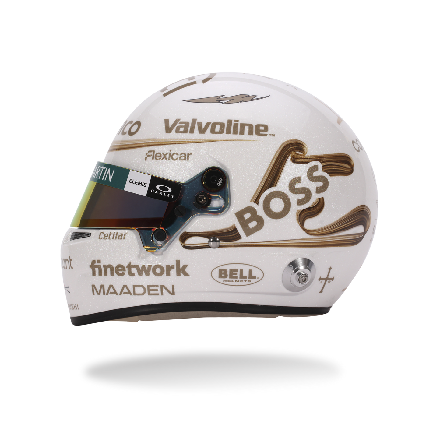Fernando Alonso Aston Martin 2025 China GP Helmet 1:5