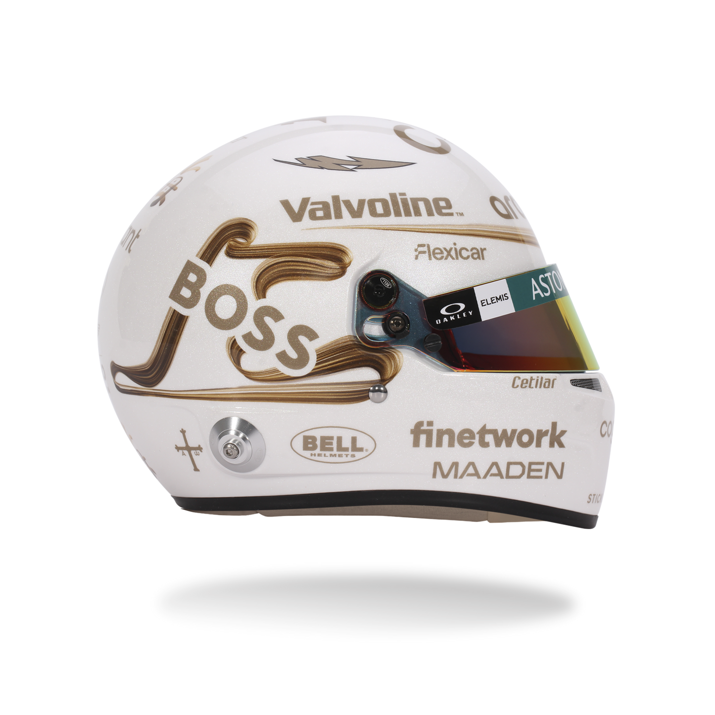 Fernando Alonso Aston Martin 2025 China GP Helmet 1:5