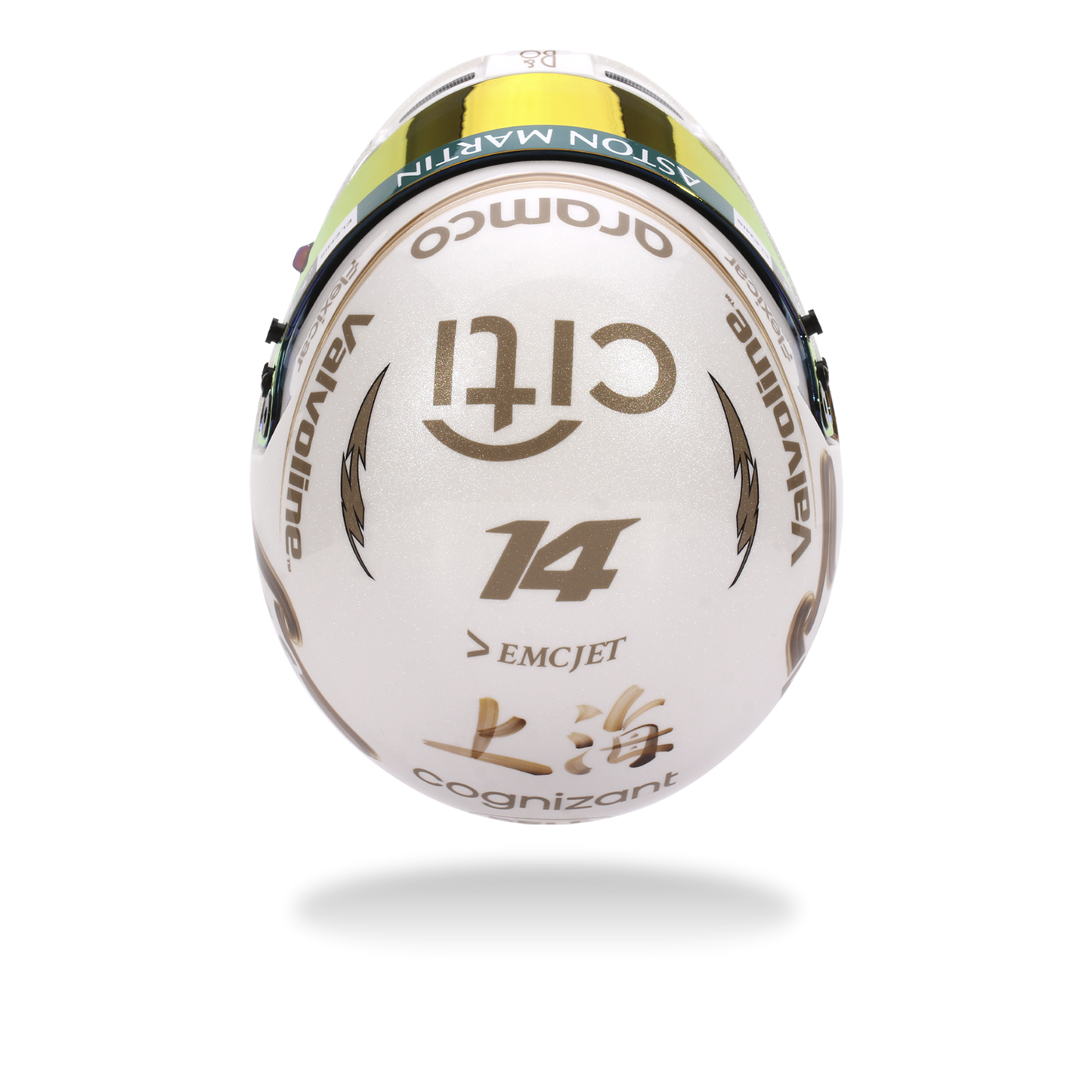 Fernando Alonso Aston Martin 2025 China GP Helmet 1:5