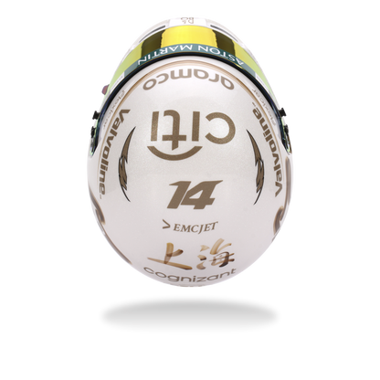 Fernando Alonso Aston Martin 2025 China GP Helmet 1:5