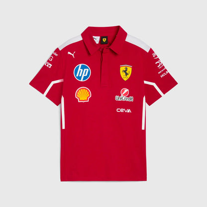 Scuderia Ferrari F1 2025 Team Polo front