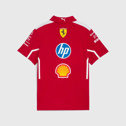 Scuderia Ferrari F1 2025 Team Polo back