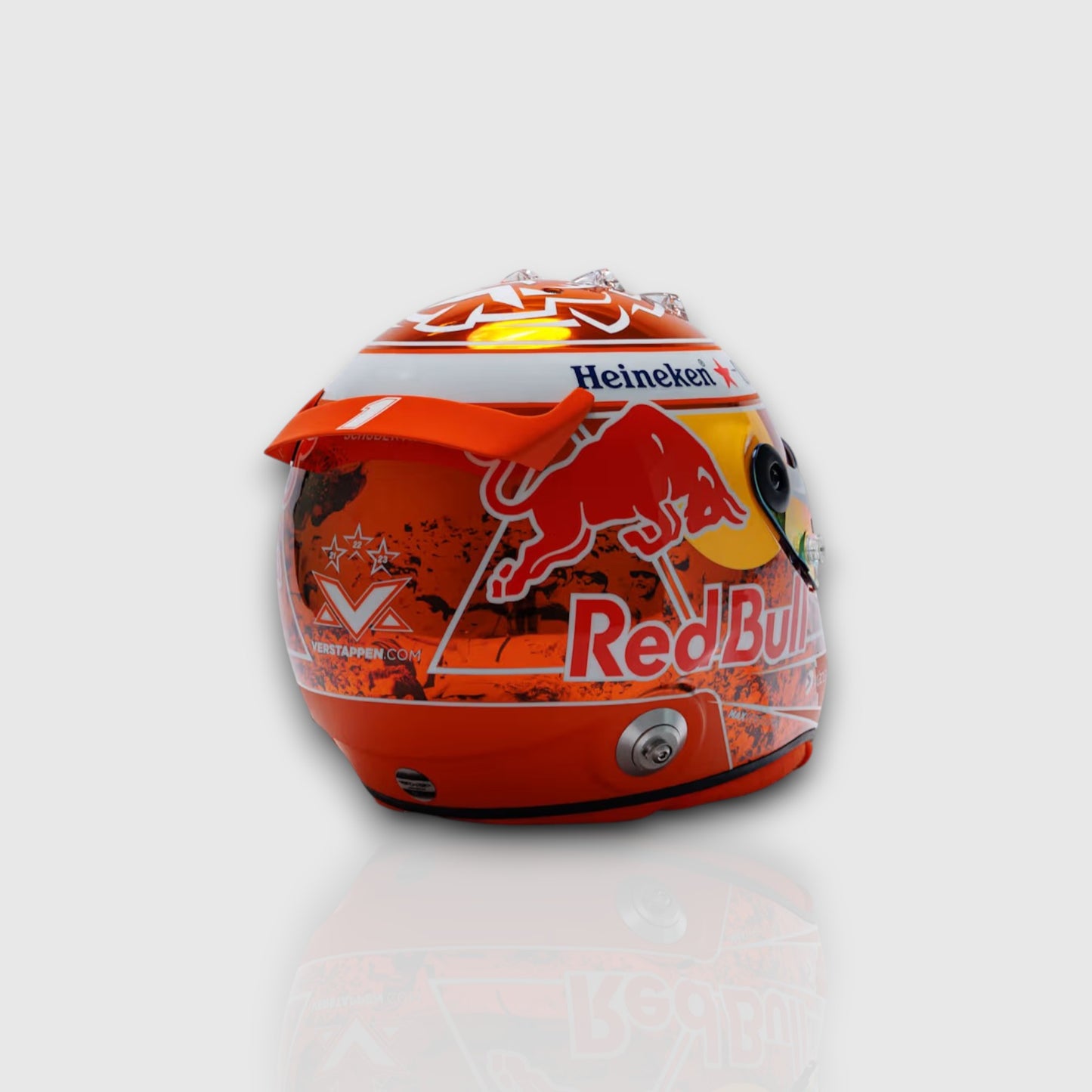 Max Verstappen 2024 Orange Tribute Mini Helmet 1:2