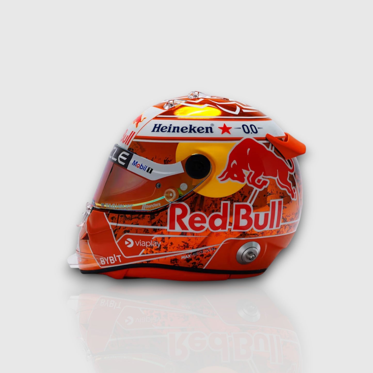 Max Verstappen 2024 Orange Tribute Mini Helmet 1:2