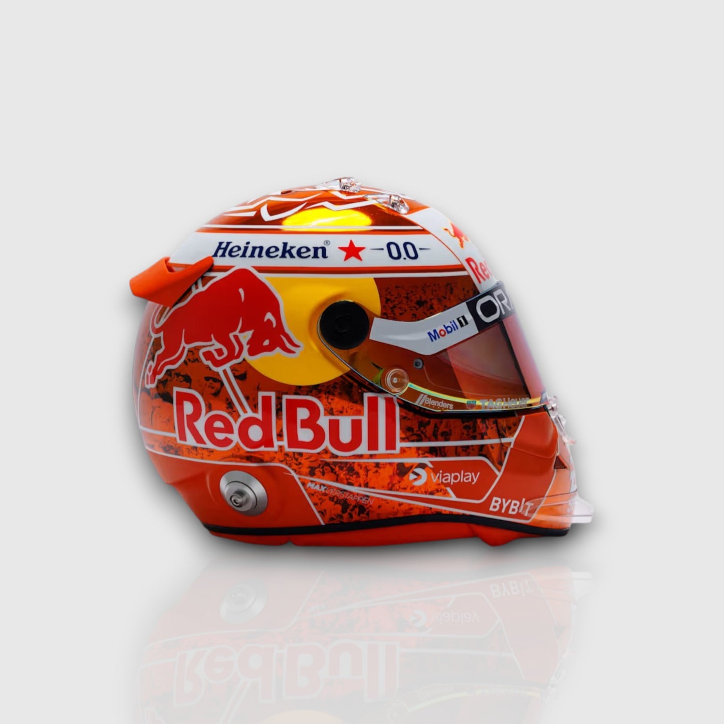 Max Verstappen 2024 Orange Tribute Mini Helmet 1:2