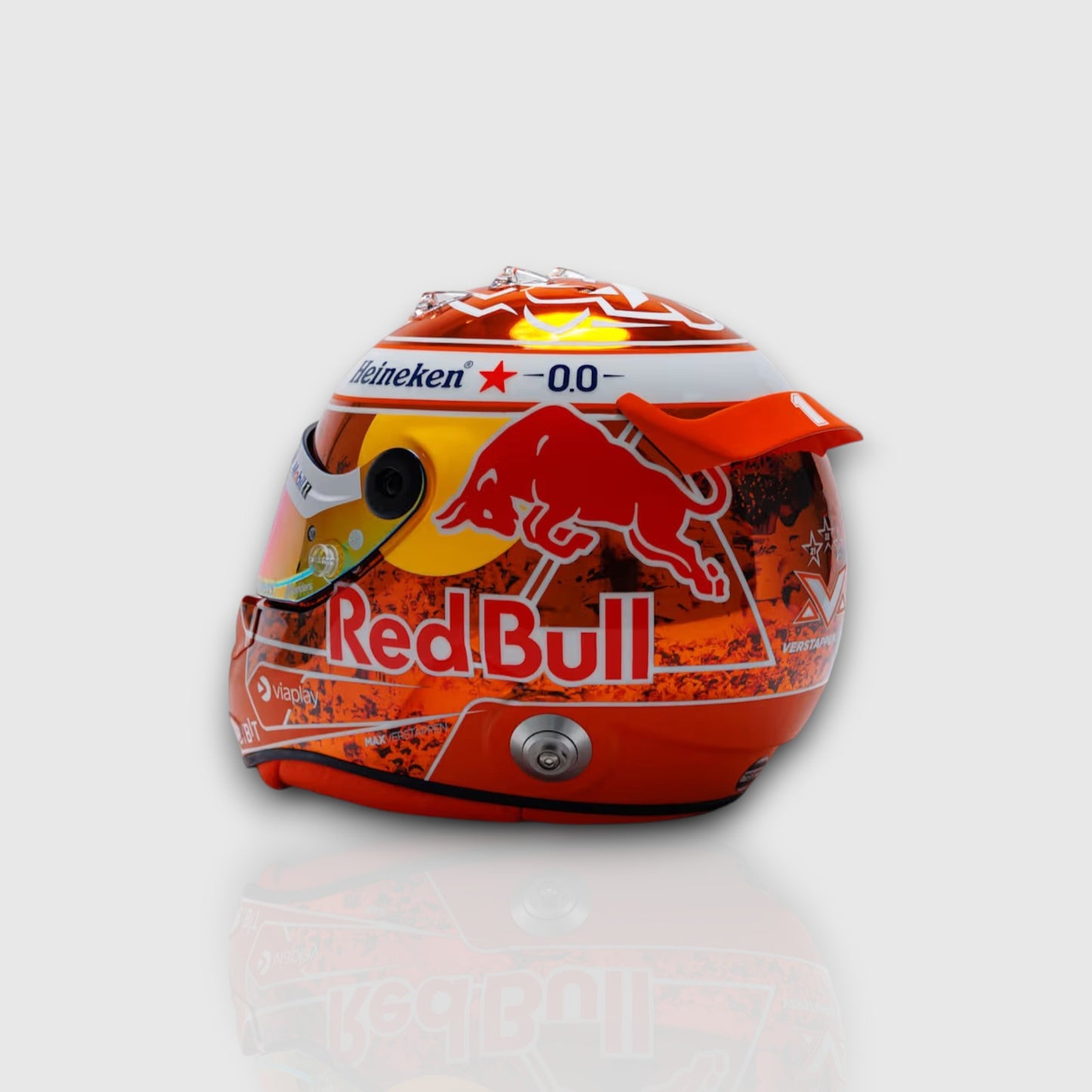 Max Verstappen 2024 Orange Tribute Mini Helmet 1:2