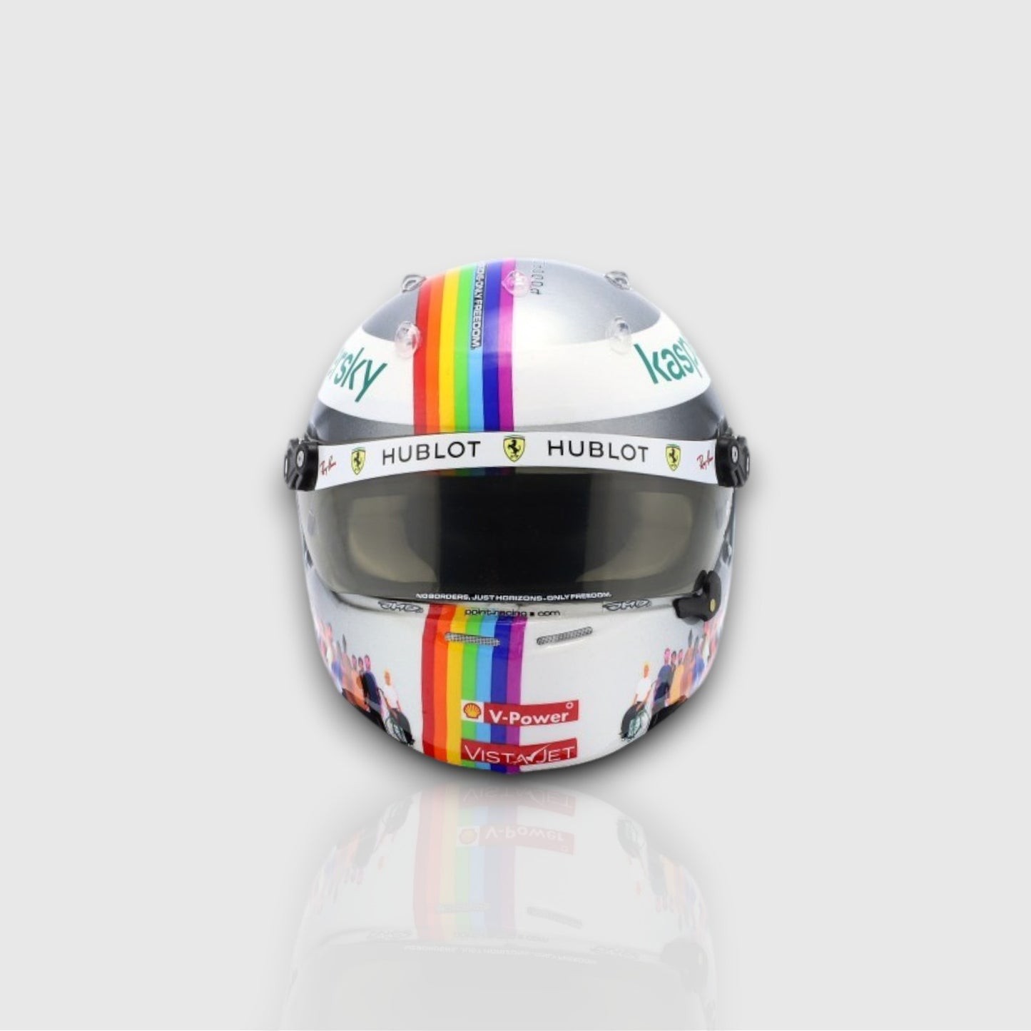 Sebastian Vettel Scuderia Ferrari 1000 Turkish GP Mini Helmet 1:5