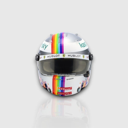 Sebastian Vettel Scuderia Ferrari 1000 Turkish GP Mini Helmet 1:5