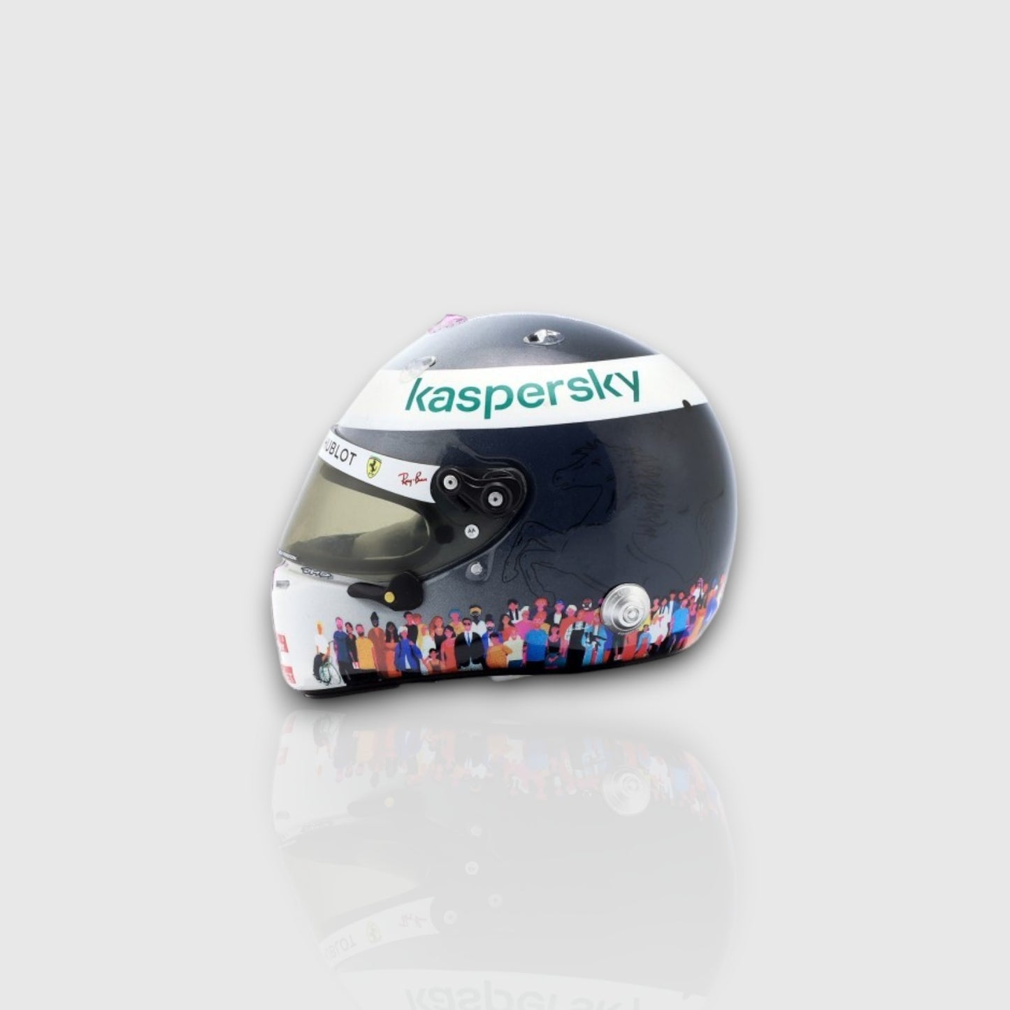 Sebastian Vettel Scuderia Ferrari 1000 Turkish GP Mini Helmet 1:5