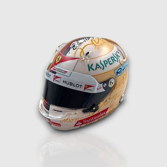 Sebastian Vettel Scuderia Ferrari 2017 Monaco GP Winner Mini Helmet 1:5