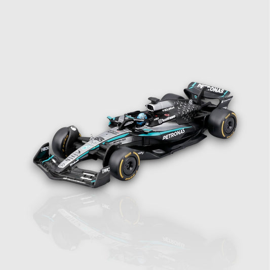 Bburago George Russell Mercedes AMG F1 W16 with Acrylic Box 1:43