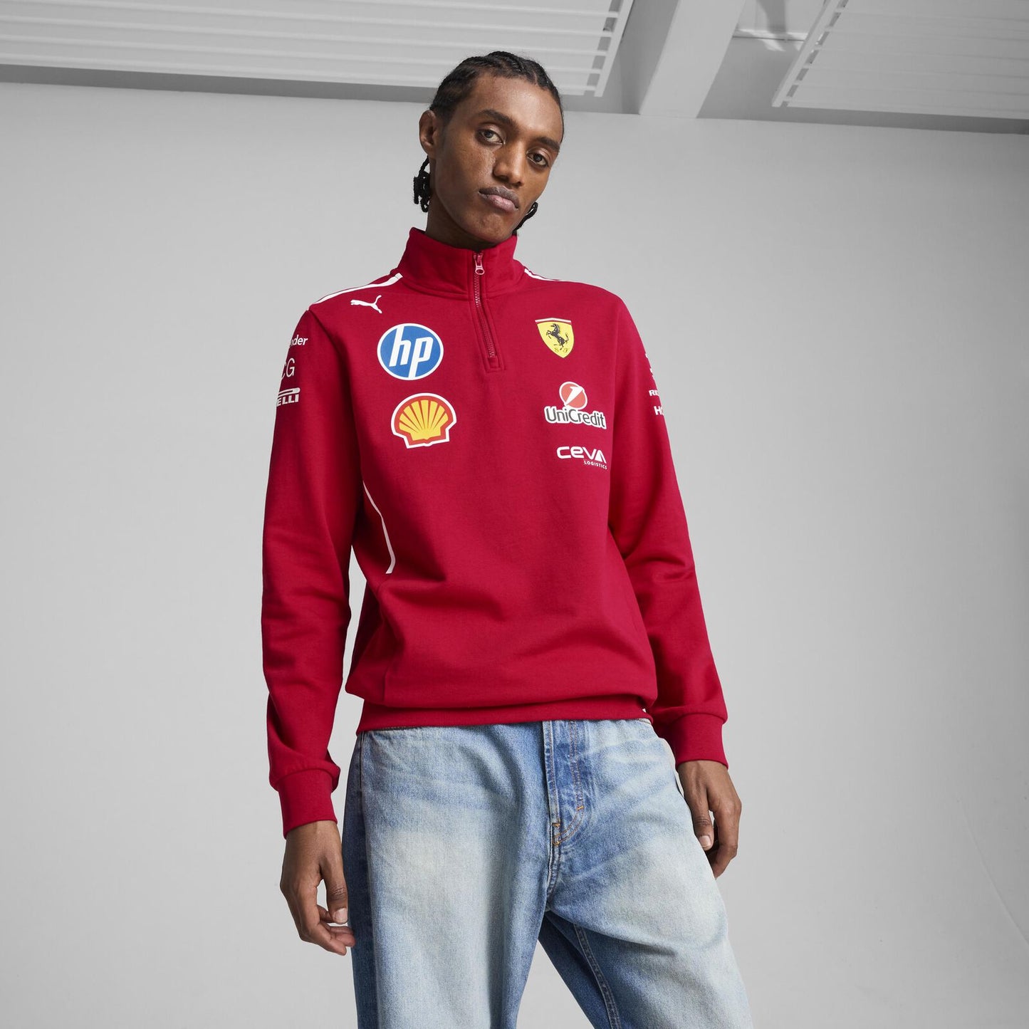 Scuderia Ferrari F1 2025 Team 1/2 Zip Sweatshirt