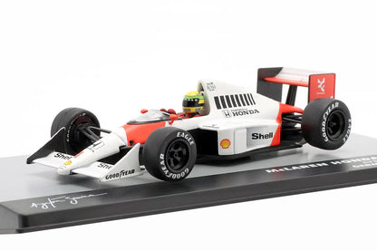 Ayrton Senna Mclaren MP4/5 Honda V10 Germany GP with Acrylic Box 1:43